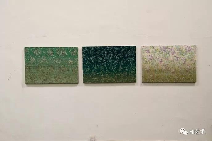 《穿过玻璃》 95x65cm×3 亚麻布上绘画 2011
