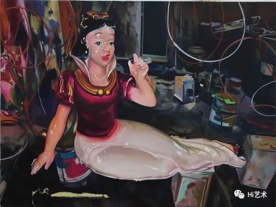 《金色系列：白雪公主》 60×80cm 布面油画 2015
