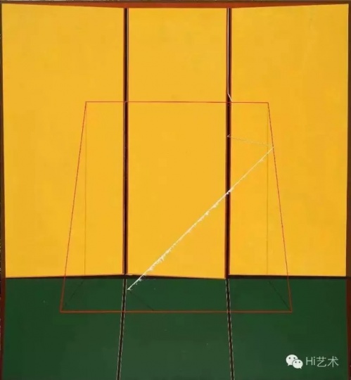 《流》150×135 cm 布面丙烯 2013
《流》150×135 cm 布面丙烯 2013