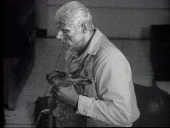约瑟夫·博伊斯《如何向死兔子讲解绘画》行为录像 6分22秒 1965
