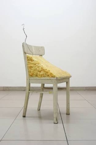 约瑟夫·博伊斯《油脂椅子》 1964
