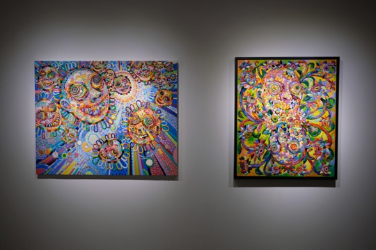 展览现场展出的胡志鹏作品
展览现场展出的胡志鹏作品