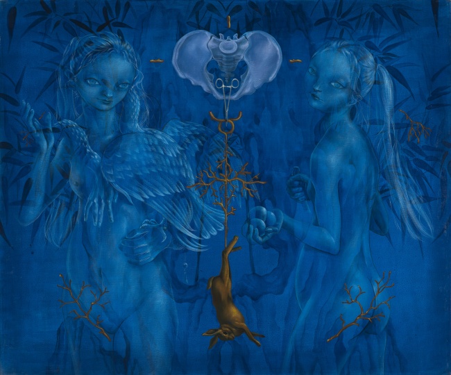 《潮汐》 140×168cm 布面丙烯 2017
《潮汐》 140×168cm 布面丙烯 2017