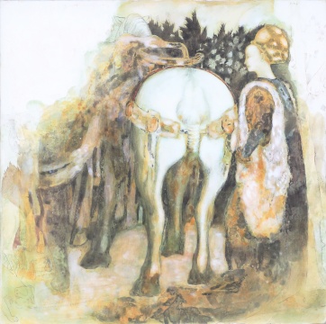 王峥 临摹《皮萨内罗壁画局部》40x40cm 木板裱布坦培拉 2015
王峥 临摹《皮萨内罗壁画局部》40x40cm 木板裱布坦培拉 2015