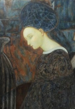 许慧媛 临摹马索利诺 50×40cm 木板裱布坦培拉 2014
许慧媛 临摹马索利诺 50×40cm 木板裱布坦培拉 2014