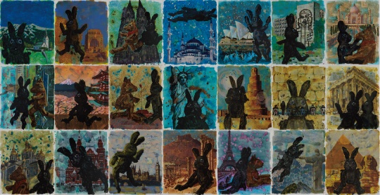 《21-昨日荣耀》120×100cm21组 布面丙烯 2017
《21-昨日荣耀》120×100cm21组 布面丙烯 2017