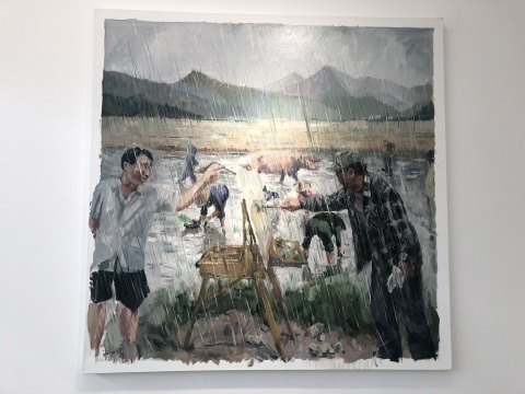 许力炜 《反艺术》 120×120cm 布面油画 2017
