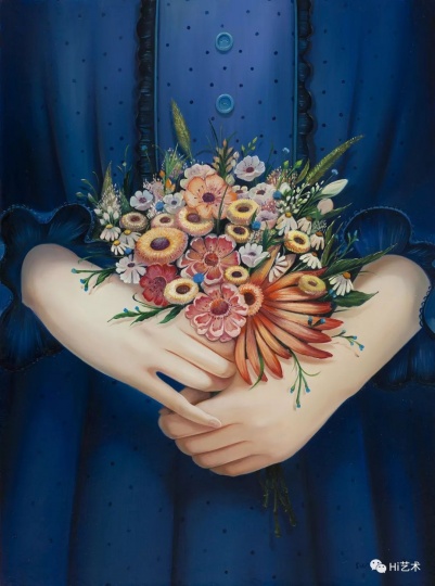《某一天No.3》 40×30cm 木板油画 2017
“《某一天》是我开工后选择的第一个题材。着力表现的是捧着一束花的手部的特写。繁花似锦但是是很简单的一个动作。我想不管生活中经历什么样的喜怒哀乐,最后都会有归于平淡的一天。”
《某一天No.3》 40×30cm 木板油画 2017
“《某一天》是我开工后选择的第一个题材。着力表现的是捧着一束花的手部的特写。繁花似锦但是是很简单的一个动作。我想不管生活中经历什么样的喜怒哀乐,最后都会有归于平淡的一天。”