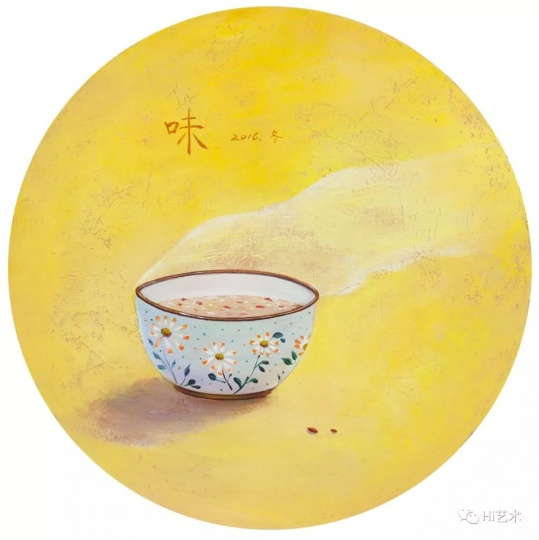 《陪伴-暖》 D.40cm 布面丙烯 2017
《陪伴-暖》 D.40cm 布面丙烯 2017
