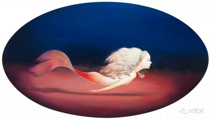 《深海No.2》 90×160cm 布面油画 2017
“我觉得《深海No.2》特别像我一个人在画室里画画的感觉——潜入海底,特别安静,可以自由畅游在深海,什么都是我的。”
《深海No.2》 90×160cm 布面油画 2017
“我觉得《深海No.2》特别像我一个人在画室里画画的感觉——潜入海底,特别安静,可以自由畅游在深海,什么都是我的。”