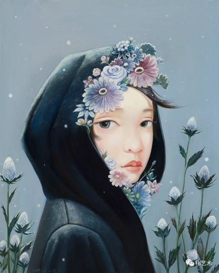 《雪人No.2》 50×40cm 布面油画 2017
《雪人No.2》 50×40cm 布面油画 2017