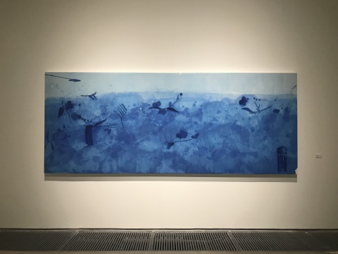 王公懿《尤利西斯》 144 x 367cm 生宣、水彩 2015
