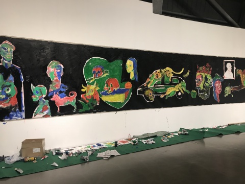 行为艺术家刘成瑞绘画作品
行为艺术家刘成瑞绘画作品