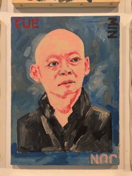 横尾忠则 《118幅肖像画系列》 33×24cm×118 布面油画 2014-2018
