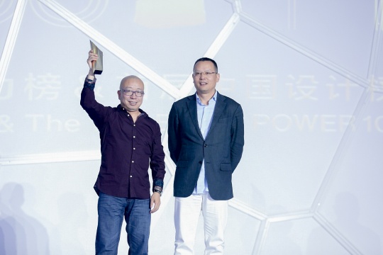 年度艺术家大奖得主萧昱(左)、观唐文化董事长李保刚(右) 年度艺术家大奖得主萧昱(左)、观唐文化董事长李保刚(右)