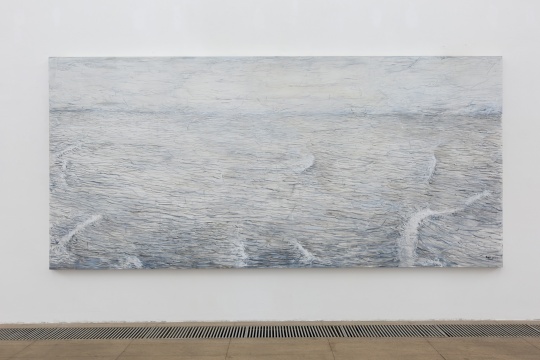 《水之三》 布面油画，496 x 232cm，2016
