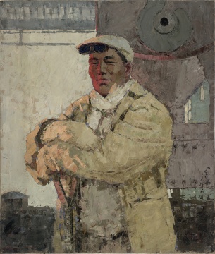 《炉前工》85X100cm 1964年
《炉前工》85X100cm 1964年
