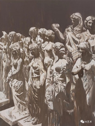 《陈列物-女神》 200×150cm 布面油画 2016
《陈列物-女神》 200×150cm 布面油画 2016
