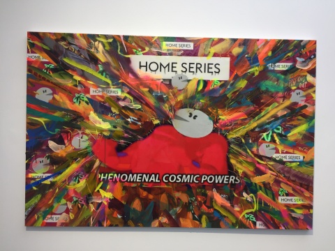 《你是个好人》 100 x 150 cm 布面油画,丙烯,树脂,喷漆,数码打印 2018
《你是个好人》 100 x 150 cm 布面油画,丙烯,树脂,喷漆,数码打印 2018