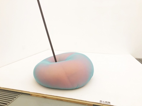 应歆珣《Don't worry》 500x70x35cm 金属,感光纤维,弹力棉2016
应歆珣《Don't worry》 500x70x35cm 金属,感光纤维,弹力棉2016