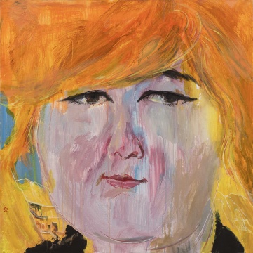 《克孜尔千佛洞的古丽》画布丙烯 120x120cm 2015
《克孜尔千佛洞的古丽》画布丙烯 120x120cm 2015