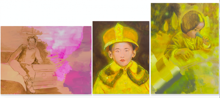 于瀛《爸爸》200x150cm ;《我》125x160cm ;《女儿》150x200cm 布面综合材料 2017
于瀛《爸爸》200x150cm ;《我》125x160cm ;《女儿》150x200cm 布面综合材料 2017