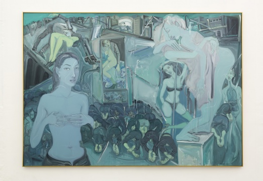 《被一个隔岸观火的家伙臆想的风景边界NO.4》 280 x 400cm 布面油画 2018
《被一个隔岸观火的家伙臆想的风景边界NO.4》 280 x 400cm 布面油画 2018