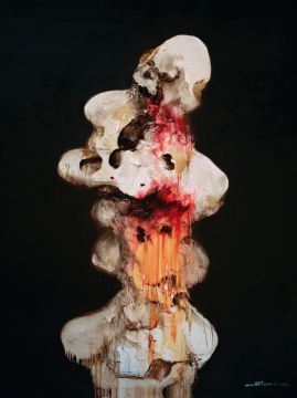 周春芽《太湖石》150×120cm 布面油彩 2000 图片版权 © 龙美术馆
周春芽《太湖石》150×120cm 布面油彩 2000 图片版权 © 龙美术馆