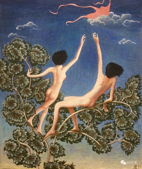 《风筝》 30×25cm 木板坦培拉 2017
《风筝》 30×25cm 木板坦培拉 2017
