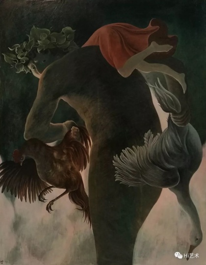 《无题》 60×80cm 木板坦培拉 2018
《无题》 60×80cm 木板坦培拉 2018