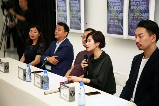 开幕仪式嘉宾发言,从左至右为曲英、路超、王川、王兆坤、西口正人
开幕仪式嘉宾发言,从左至右为曲英、路超、王川、王兆坤、西口正人