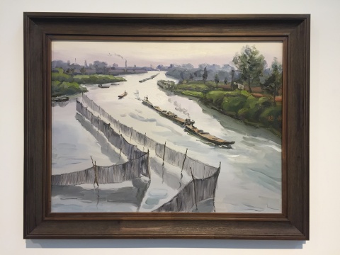 《古运河》 60×80cm 布面油画 2012
