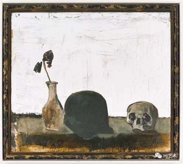 马库斯·吕佩尔茨《位于泰尔托的桌子I》 144x165cm 木板油画 2010
