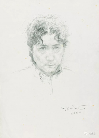 何多苓的《自画像》 2000
何多苓的《自画像》 2000
