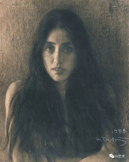 《小翟》 48x36cm 纸本素描 1988
《小翟》 48x36cm 纸本素描 1988