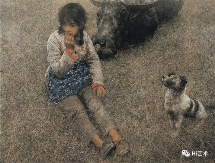 《春风已经苏醒》 95x129cm 布面油画 1982
《春风已经苏醒》 95x129cm 布面油画 1982