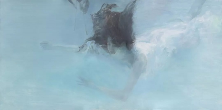 《卷》 100x600cm 布面油画 2018
《卷》 100x600cm 布面油画 2018