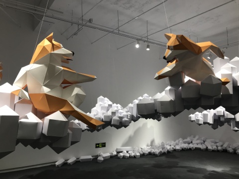 展览现场“装置艺术”区
展览现场“装置艺术”区