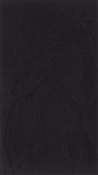 郝量《结庐五》绢本重彩 171 × 96 cm 2017
郝量《结庐五》绢本重彩 171 × 96 cm 2017