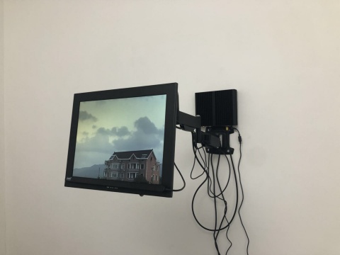 蒋竹韵《全景与凝视》眼球跟踪仪，显示器，电脑 互动装置 尺寸可变 2018
