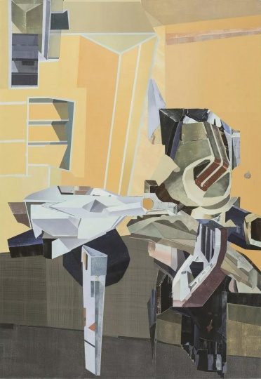 朱烨 《重复光源》 200×138cm 布面丙烯 2017
朱烨 《重复光源》 200×138cm 布面丙烯 2017