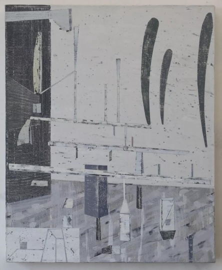 朱烨 《桅杆》 70×57cm 布面丙烯 2015
朱烨 《桅杆》 70×57cm 布面丙烯 2015