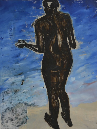 刘超 《黑姑娘》200×150cm 布面油画 2018
刘超 《黑姑娘》200×150cm 布面油画 2018