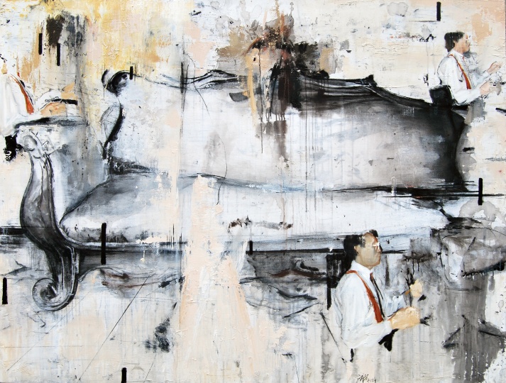 刘超《同行》 150×200cm 布面丙烯 2014
刘超《同行》 150×200cm 布面丙烯 2014