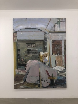 尹朝宇 《室内景》 200x150cm 布面油画、丙烯 2015
