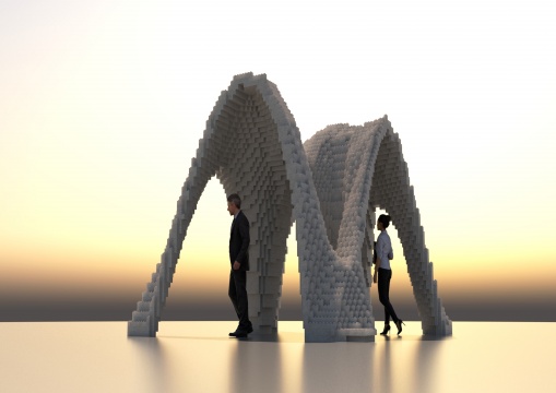 王文栋 TEAM CAFA 中央美术学院参数化设计小 《数字泡沫》 400×390×320cm 泡沫 2017
王文栋 TEAM CAFA 中央美术学院参数化设计小 《数字泡沫》 400×390×320cm 泡沫 2017