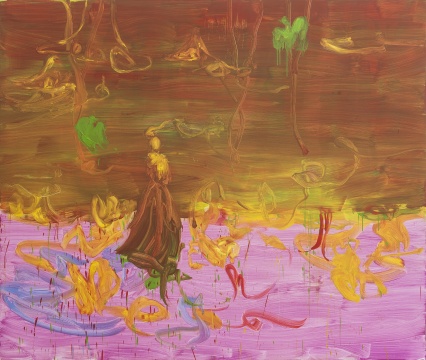 《untitled》布面蛋彩蜡笔油画 200 × 240 cm 2018
《untitled》布面蛋彩蜡笔油画 200 × 240 cm 2018