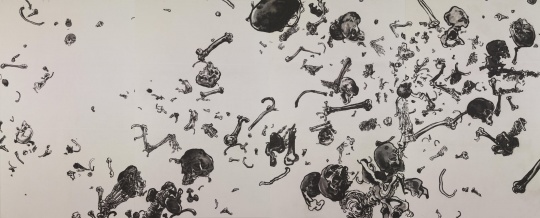 杨诘苍《阴功轴》纸本水墨 226 x 560 cm 2004
杨诘苍《阴功轴》纸本水墨 226 x 560 cm 2004