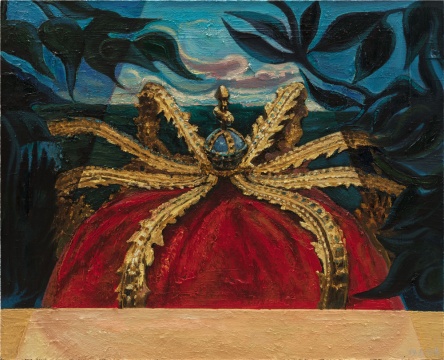 《历史塑造-红色的王冠》 80x100cm 布面油彩 2018
