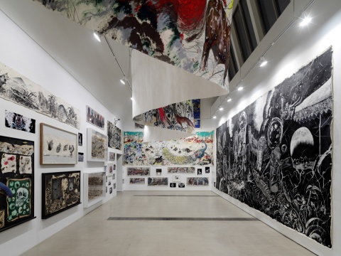 孙逊 绘画、动画手稿、木刻画等 多媒介材质&nbsp; 尺寸多样&nbsp; 2011-2018

© 孙逊和香格纳画廊 摄影:雷坛坛

© 林冠艺术基金会
